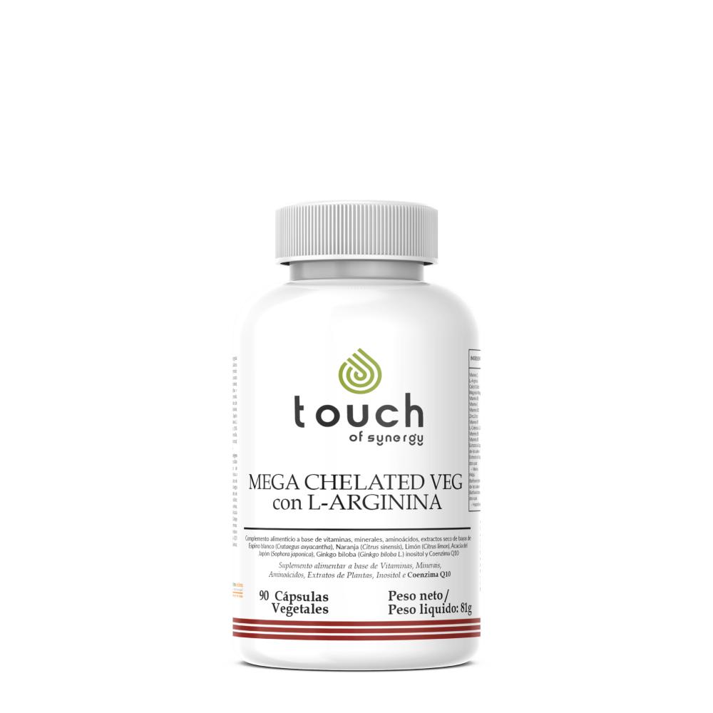 Mega Chelated Veg with L-Arginine (90 cápsulas vegetales)1