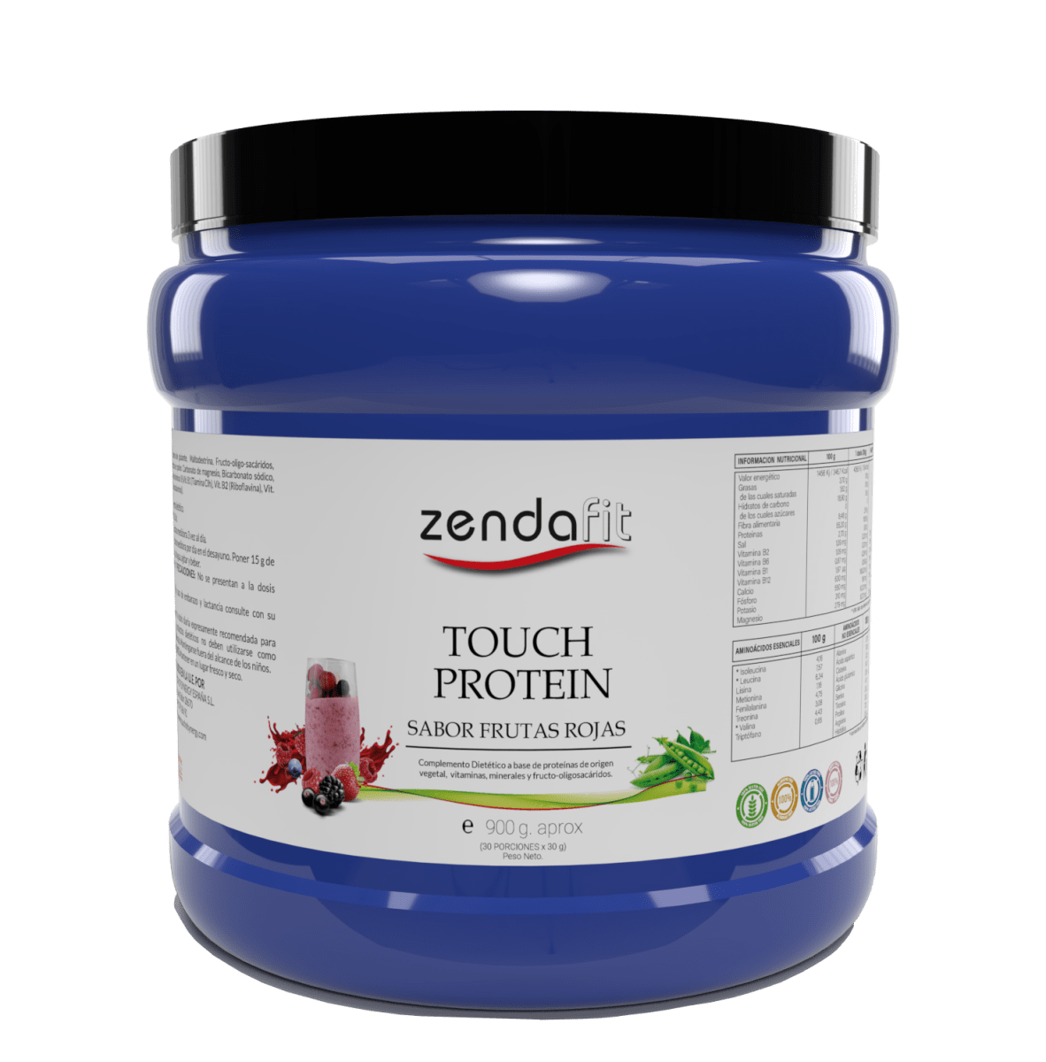 Touch Protein Frutos Rojos – 900 gr (polvo)1