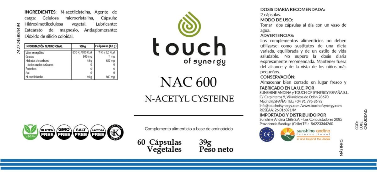 NAC (60 cápsulas vegetales)2