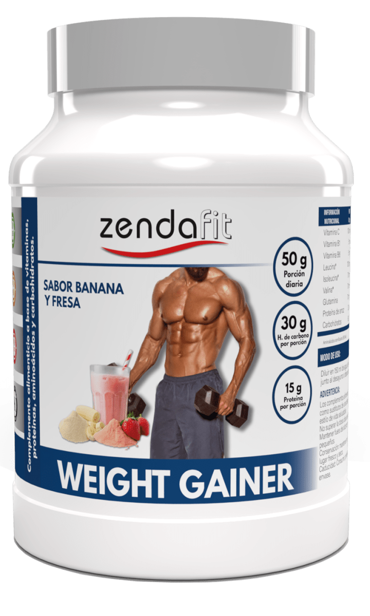 Ganador de Peso - Weight Gainer (1800 grs) Sabor Banana y Fresa1