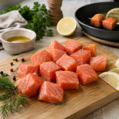 Salmón en Cubos al Vacío 500 grs