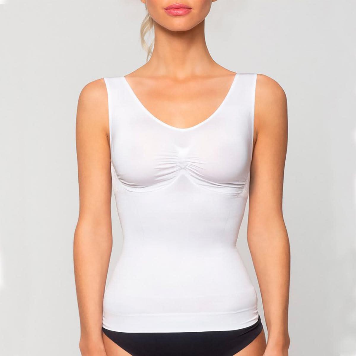 Camiseta Mujer Microfibra Lady Genny Blanca K-427-nuevo2022 Camiseta Mujer Microfibra Lady Genny Blanca K-427-nuevo2022