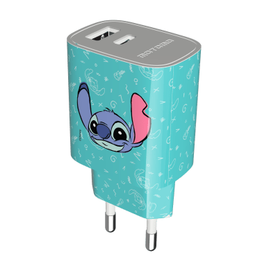 20W Disney Stitch Verde Cable Lightning1