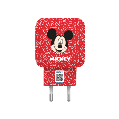 Cargador de Pared Disney Mickey Rojo Micro USB