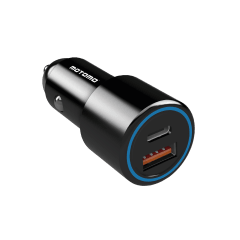 Cargador de Auto MO-3024 Dual USB Negro