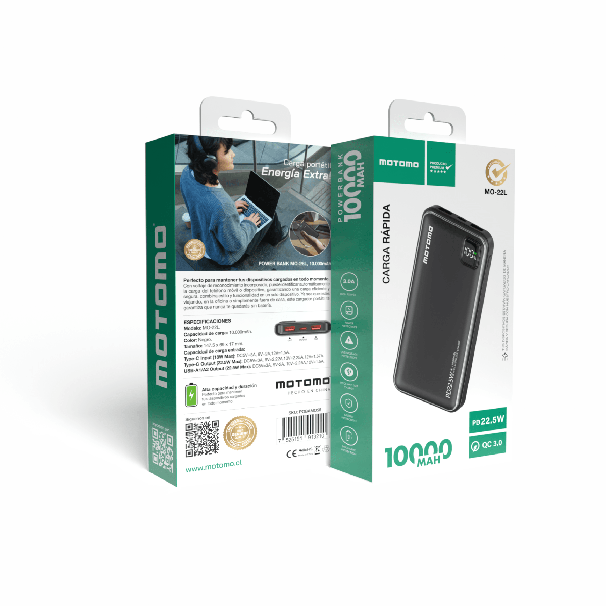 Powerbank Motomo MO-22L 10.000 mAh2