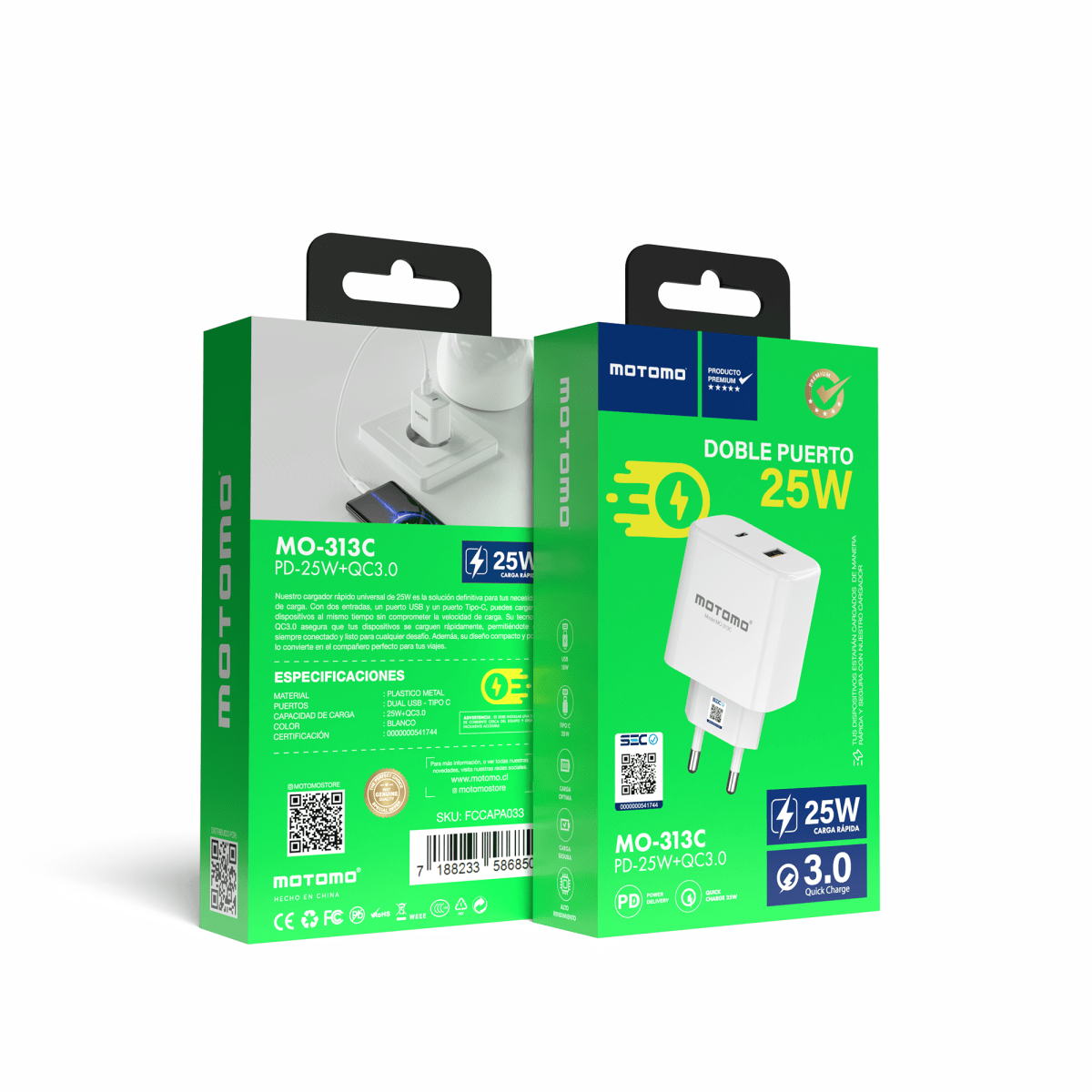 Cargador MO-313C Sin Cable2