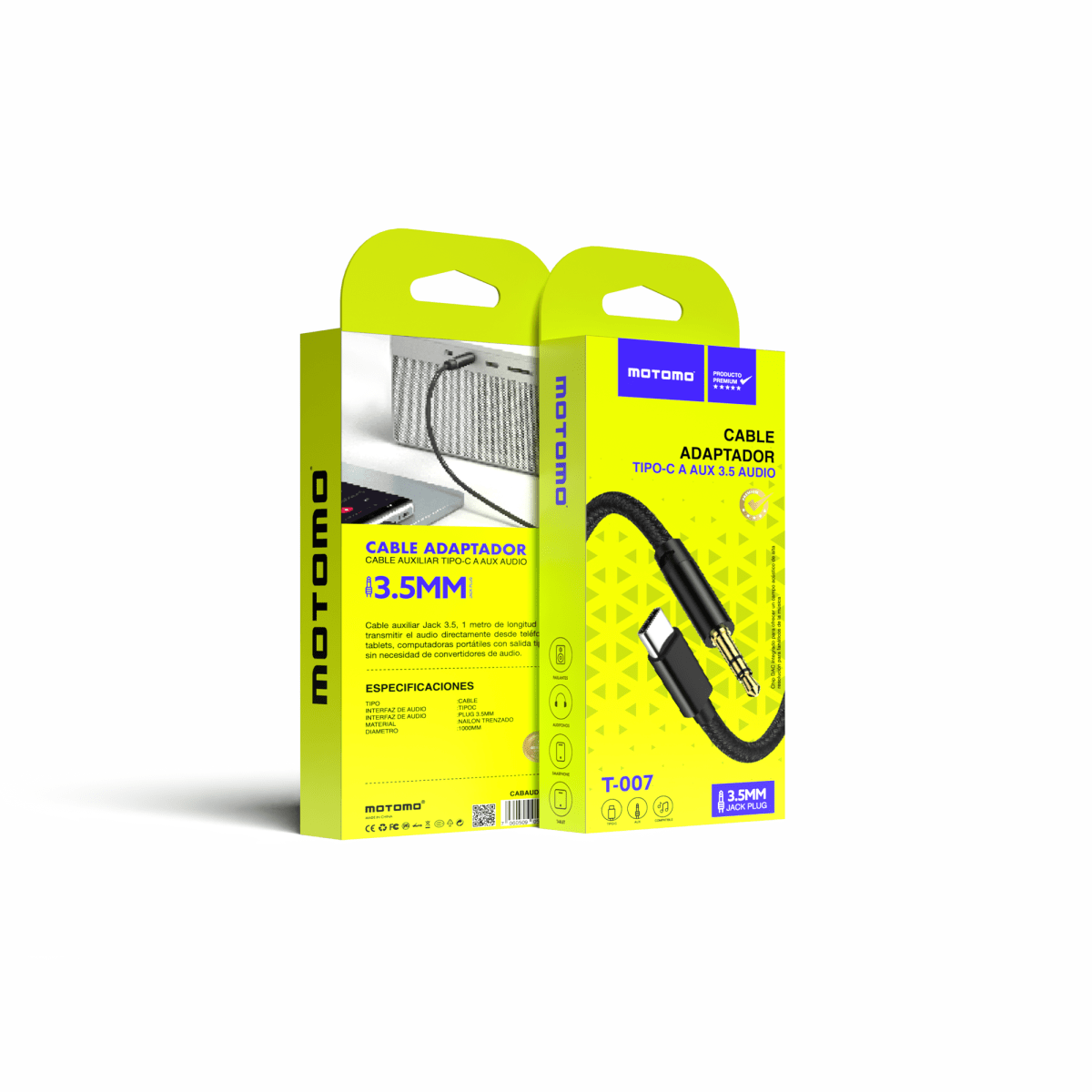 Cable Adaptador Tipo C a AUX 3.5mm2