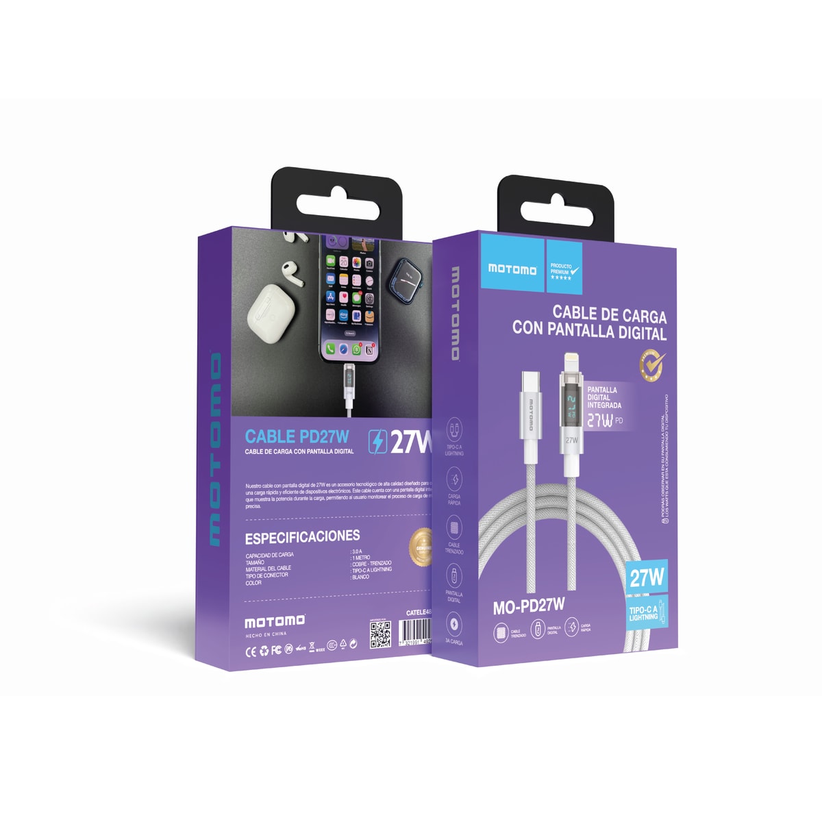 PD-Max 1000mm MO-PD27W Led Carga Lightning2