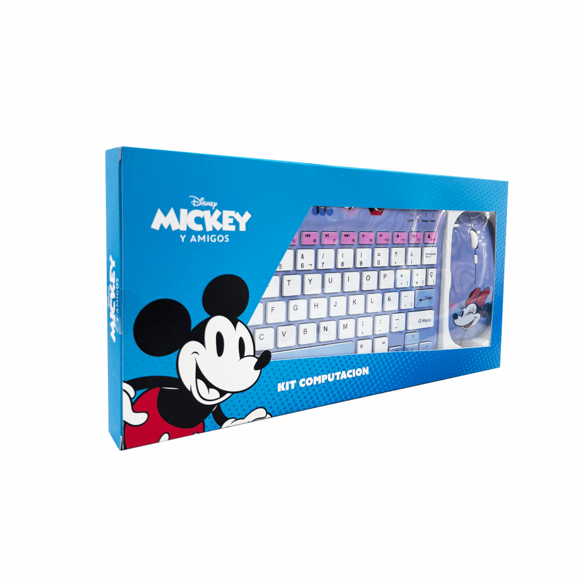 Set Teclado Mouse Good Vibes Colores4