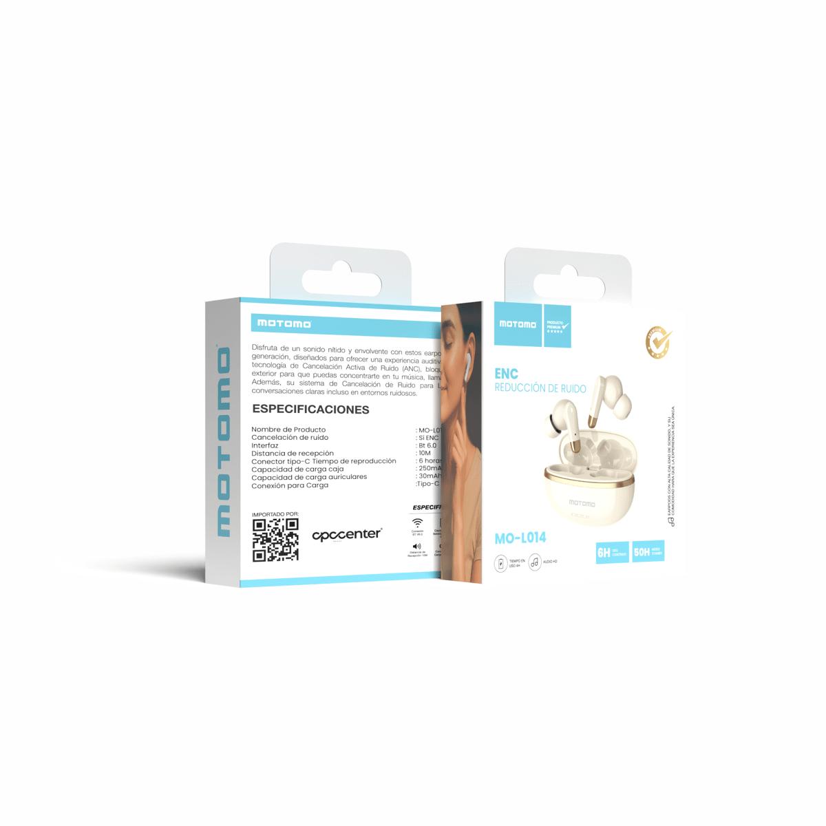 Earpods MO-L014 Gold Line Crema2