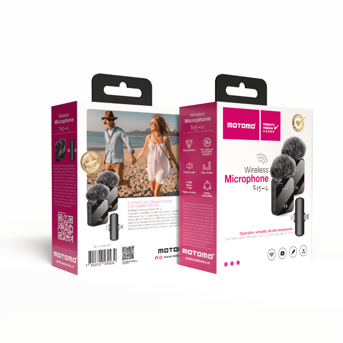 Microfono F15-2 DUAL: TIPO C + IPH2