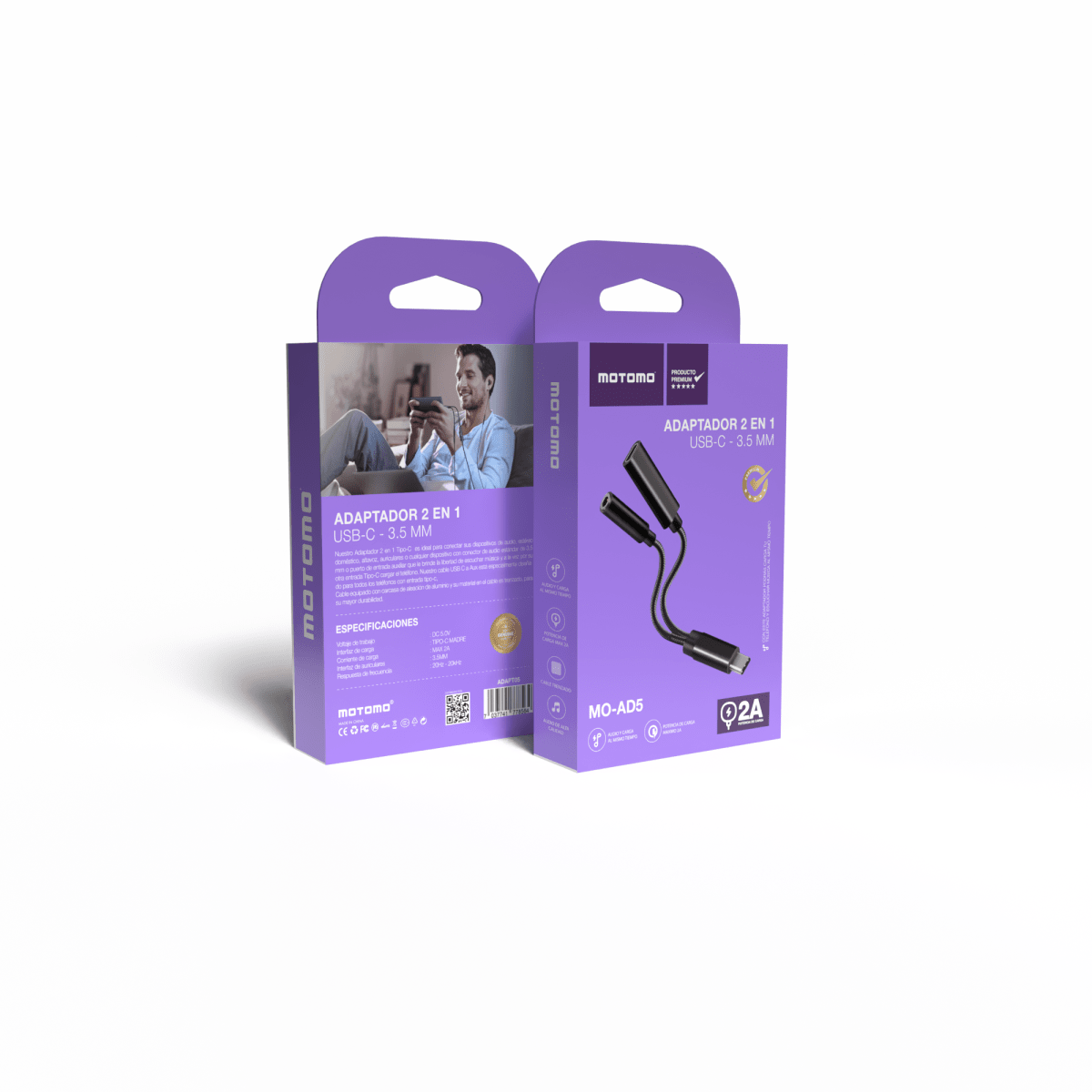 Adaptador 2 en 1 USB-C / 3.5mm2