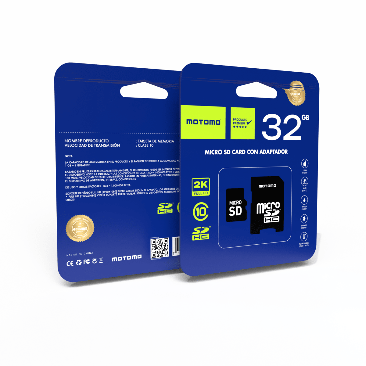 Memoria Micro SD Motomo Micro SD Clase 10 32GB2