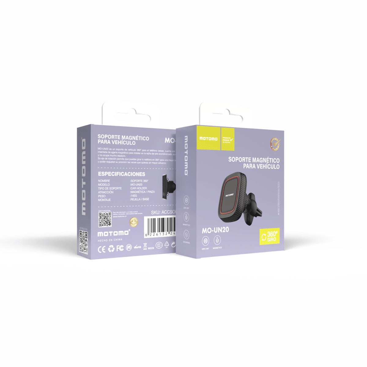 Soporte para Auto Motomo UN20 Magnético3