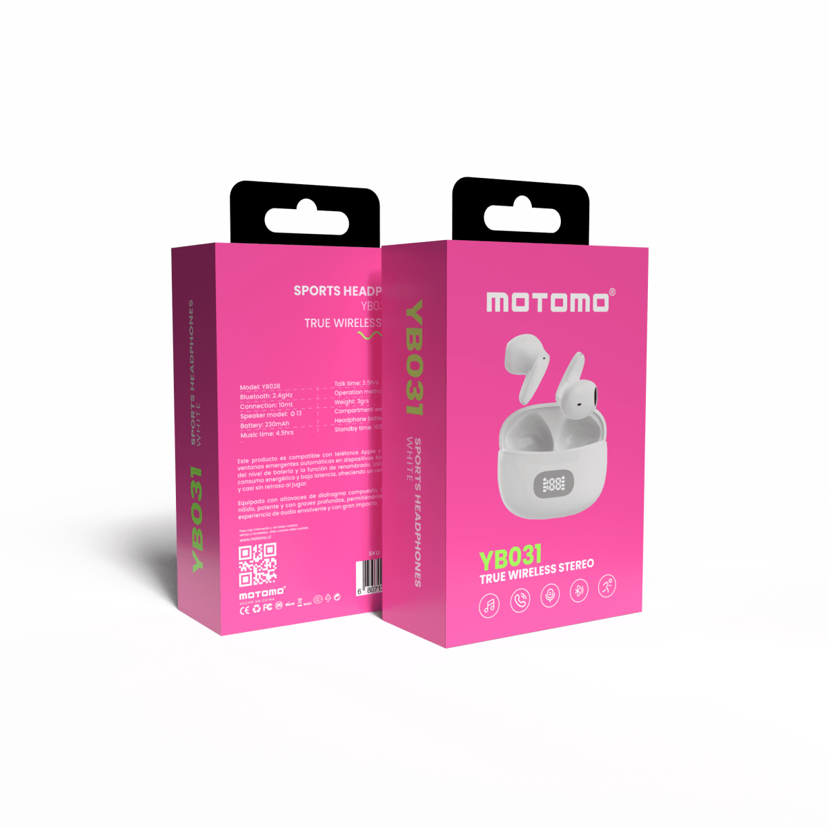 Earpods Motomo YB031 Blanco2
