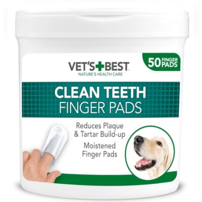 VET'S BEST TOALLITAS DE LIMPIEZA PARA DIENTES 50 UNIDADES