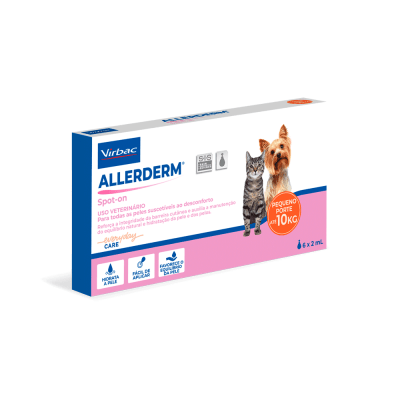 ALLERDERM SPOT ON GATOS Y PERROS PEQUEÑOS 6 PIPETAS