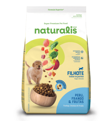 NATURALIS PERRO CACHORRO POLLO, PAVO Y FRUTAS 10 KG