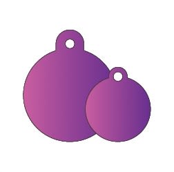 PLACA ALUMINIO IDENTIFICATORIA CIRCULO PEQUEÑO