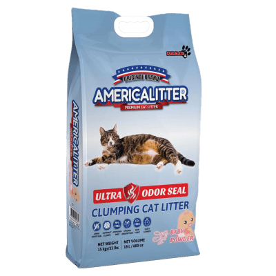 ARENA SANITARIA AMERICALITTER ODOR SEAL BABY POWDER 15 KG1