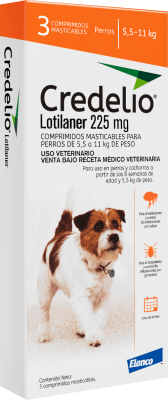 CREDELIO PERROS 5.5-11 KG 3 COMPRIMIDOS