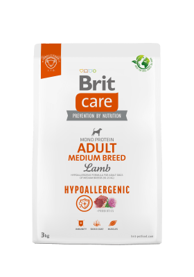 BRIT CARE HYPOALERGENIC ADULT MEDIUM LAMB1