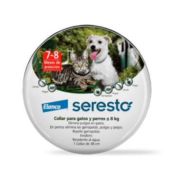 SERESTO COLLAR PERROS Y GATOS HASTA 8 KG