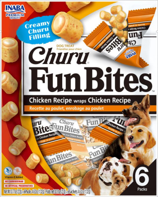 CHURU CANINO FUN BITES POLLO 132 GRS