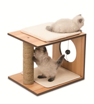 CATIT VESPER STOOL NOGAL