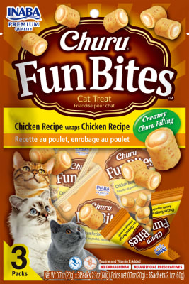CHURU FELINO FUN BITES POLLO 60 GRS