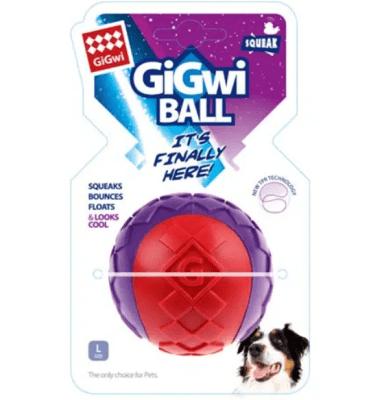 GIGWI PELOTA SQUEAKER SMALL Y LARGE