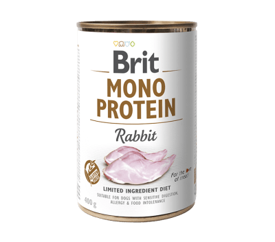 BRIT CARE LATA MONO PROTEIN RABBIT 400 GRS1