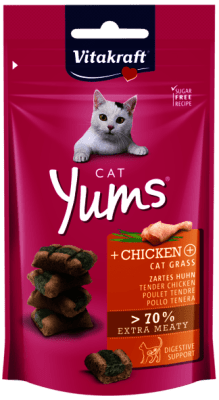 VITAKRAFT FELINO YUMS POLLO CAT GRASS  40 GRS