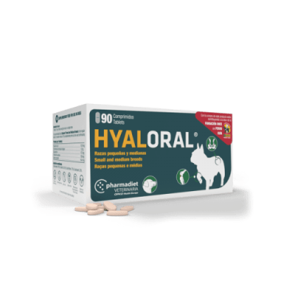HYALORAL RAZAS PEQUEÑAS Y MEDIANAS 90 COMPRIMIDOS1