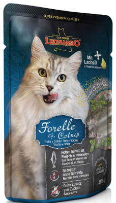 LEONARDO POUCH TRUCHA CATNIP 85 GRS