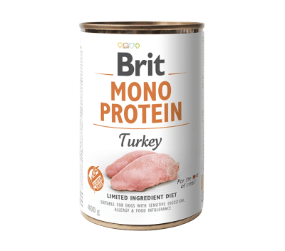 BRIT CARE LATA MONO PROTEIN TURKEY 400 GRS