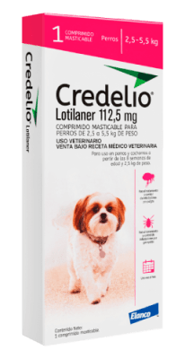 CREDELIO PERROS 2.5-5.5 KG 1 COMPRIMIDO