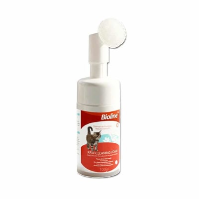 BIOLINE ESPUMA LIMPIA PATITAS GATO 100 ML1