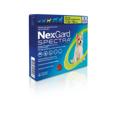 NEXGARD SPECTRA 7.6 A 15 KG 3 COMPRIMIDOS