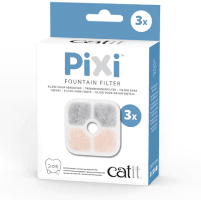 CATIT REPUESTO FILTRO FUENTE BEBEDERA PIXI SMART 3 UNIDADES3