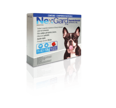 NEXGARD 4.1 A 10 KG 1 COMPRIMIDO