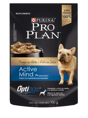 PRO PLAN POUCH PERRO ACTIVE MIND 7+ 100 GRS