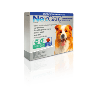 NEXGARD 10.1 A 25 KG 1 COMPRIMIDO