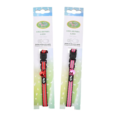 MASCAT COLLAR REFLECTANTE PINK