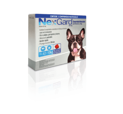 NEXGARD 4.1 A 10 KG 3 COMPRIMIDOS