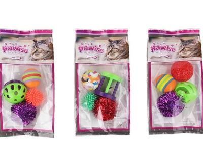 PAWISE SET GATO 4 JUGUETES