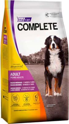 VITALCAN COMPLETE PERRO ADULTO RAZA MEDIANA Y GRANDE CARNE 20 KG1