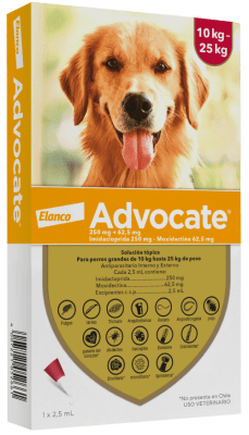 ADVOCATE PERRO 10-25 KG
