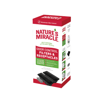 NATURES MIRACLE REPUESTO BAÑO ODOR CONTROL FILTERS & RECEPTACLES